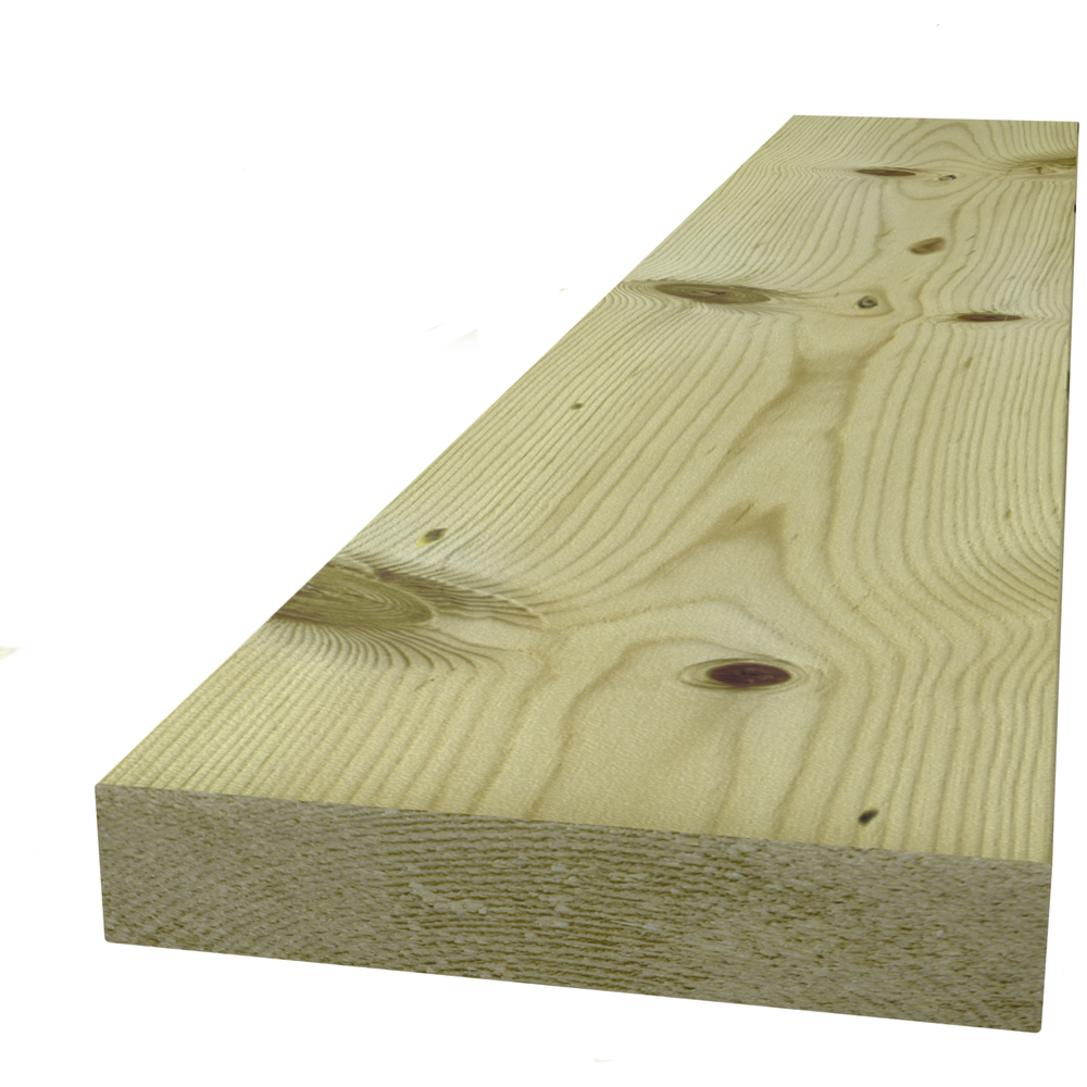 Terrassebord impregnert furu klasse 1 28x120x3600 mm