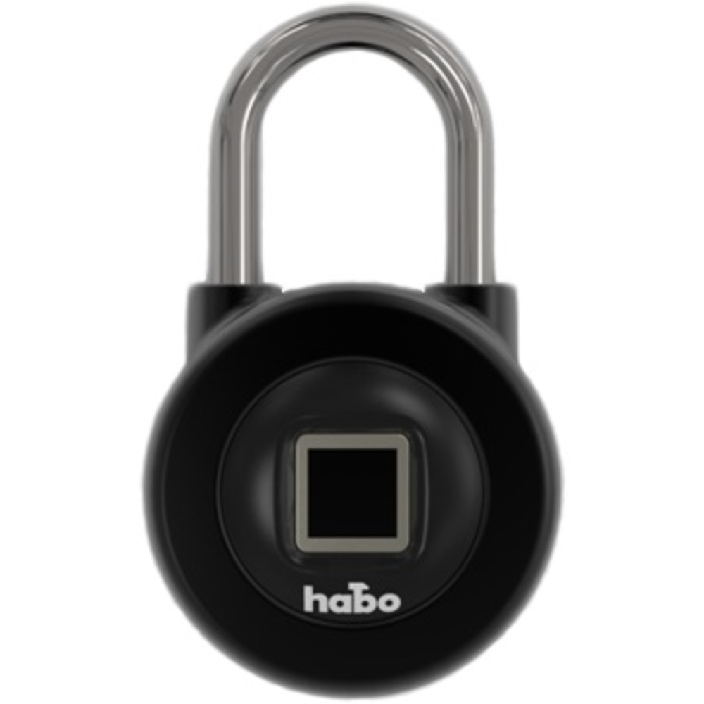 Habo hengelås Smartlock Hengelås  Smartlock Sort med Fingeravtrykksleser og Blåtannfunksjon. 
IP56 kapslingsklasse