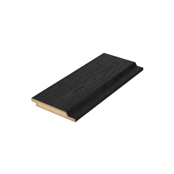 Kledning d-fals 60 grader furu 19x148 royalimpregnert nordisk sort rs.30 marnar