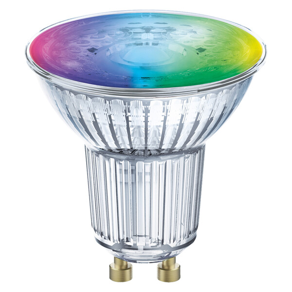 Spot Multicolour LED-reflektorlampe 4.9 W, 350 lm, GU10, Bluetooth, dimbar