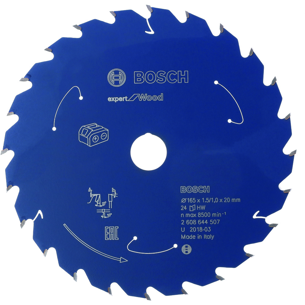 Expert for Wood-sirkelsagblad for batteridrevne sager 140x1,8/1,3x20 T24