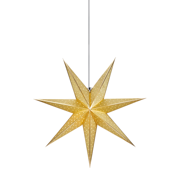 Glitter adventsstjerne 75 cm - Gull - Gull - Gull
