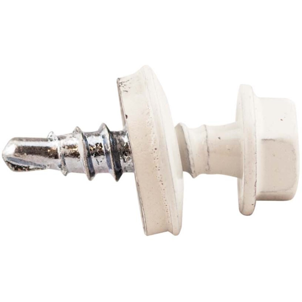 Plateskrue sekskant hvit 4,8x20 mm 250 stk