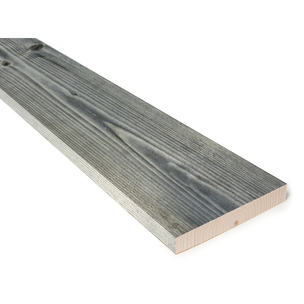 Kledning rektangulær gran 22x148 mm behandlet klasse 1 grå