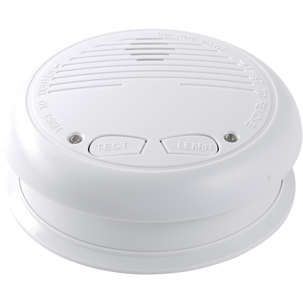 Røykvarsler Ø125x48mm 1pk Trådløs
