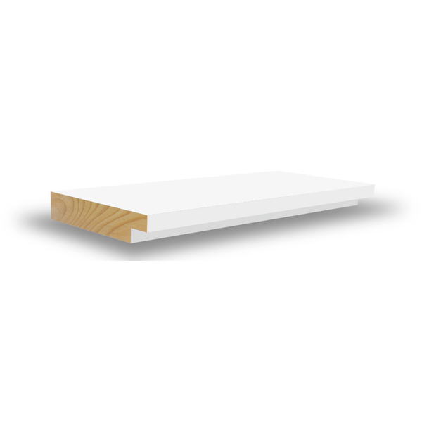 Bilde av Utforing furu hvit bomull S0502-Y 18x34x4400 mm
