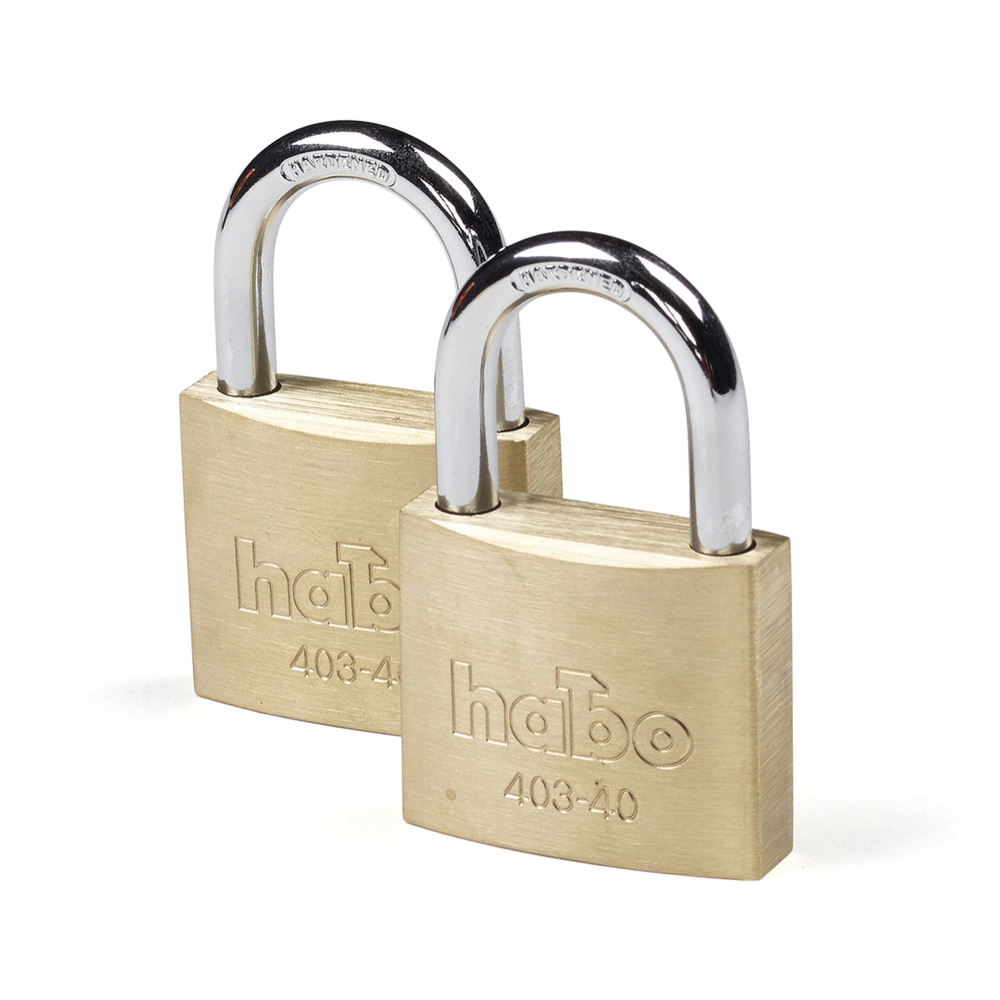 Hengelås 40 mm 2-pk.