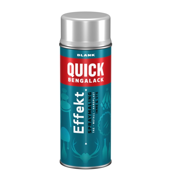 Quick Bengalack effektspray sølv metallic 