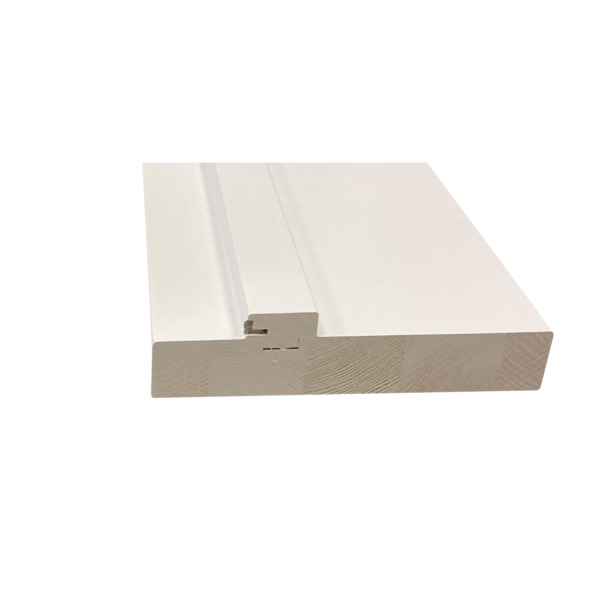 Karmlist med dempelist hvit bomull S0502-Y 80x200 cm