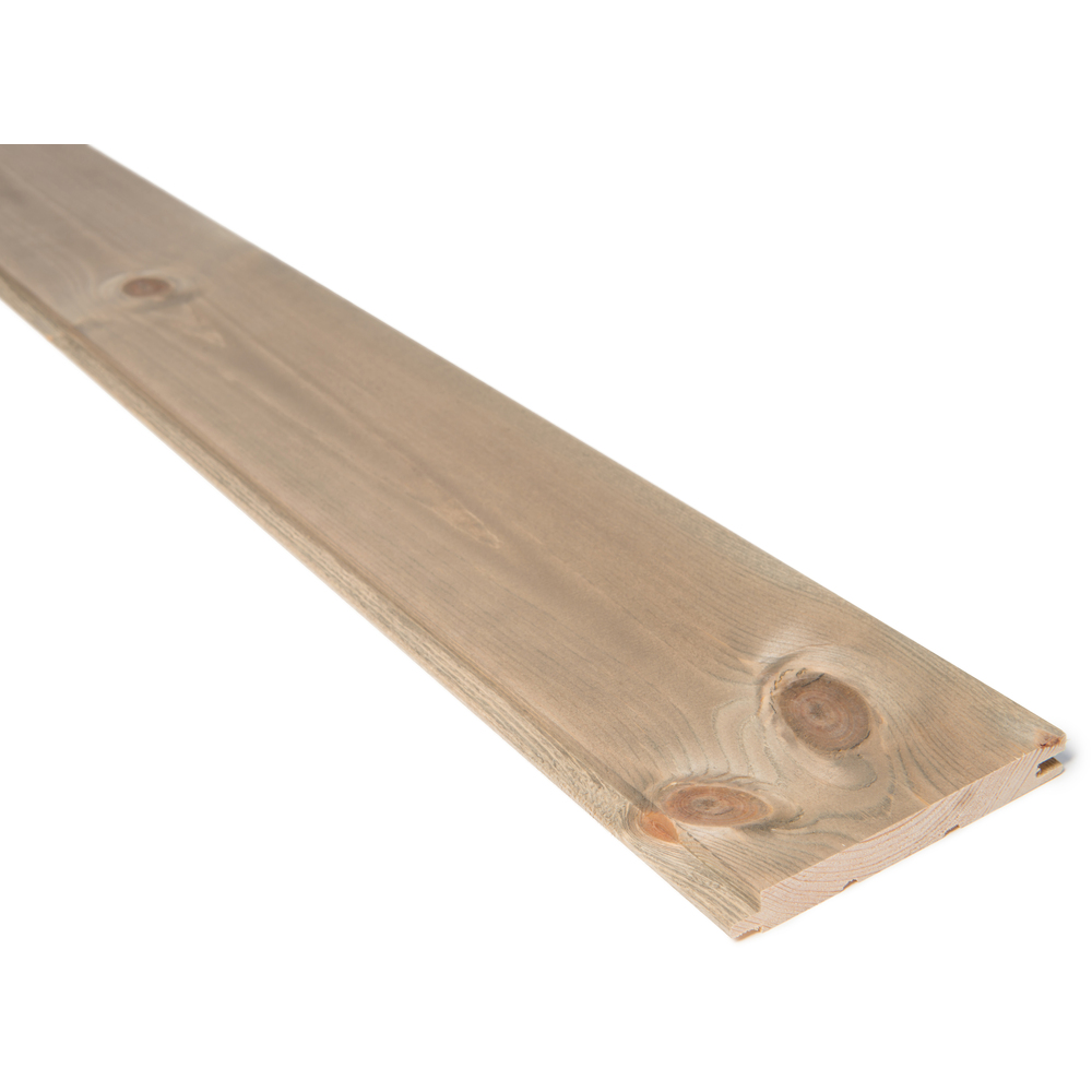 Bilde av Innvendig glattpanel 14x120 mm natur furu m/ farge drivved
