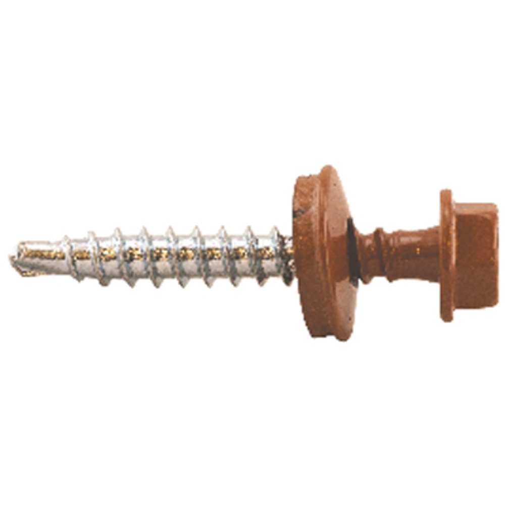 Plateskrue 6 kt elf hvit 4,8X20 mm A50 borspiss m/skive farmerskrue