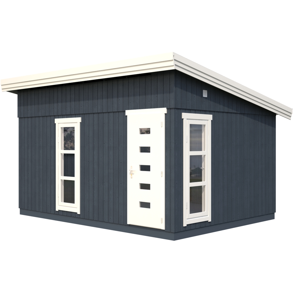 Palmako Etta anneks 13,6 m² Moderne anneks med skråtak.
Perfekt som ekstrarom til tenåringen, familie eller venner. 
Kan også benyttes til oppbevaring av hagemøbler m.m. på vinteren.