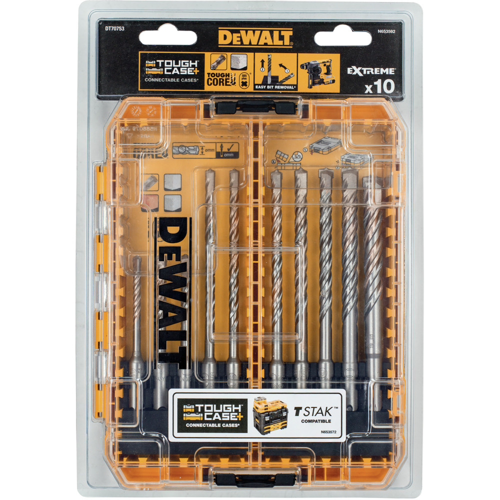 Dewalt DT70753-QZ Borsett 10 deler