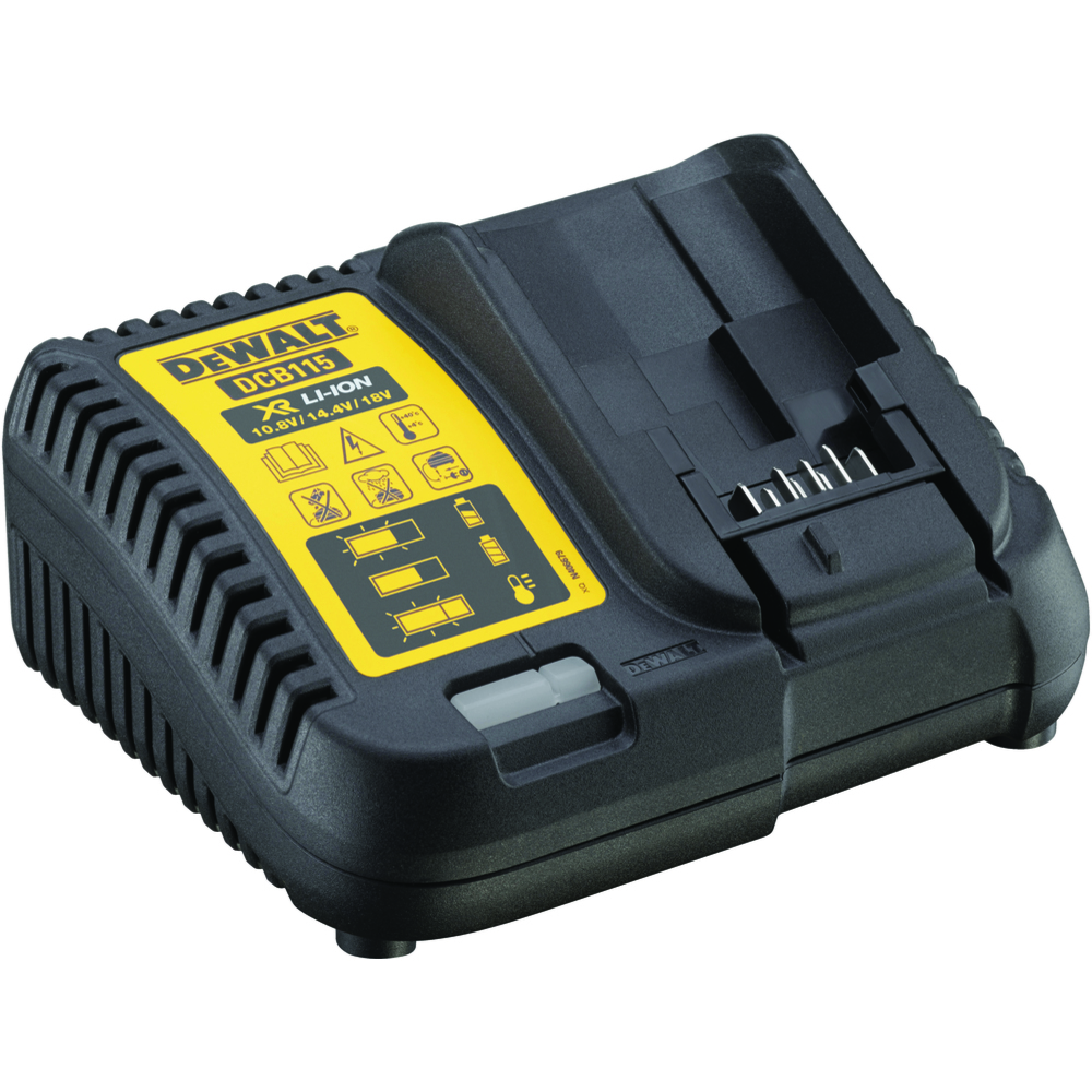 Dewalt Dewalt Multilader For Xr Batterier  Fra 10,8v- 18v. Rask Lading Med Led Indikator. Dcb115-Qw