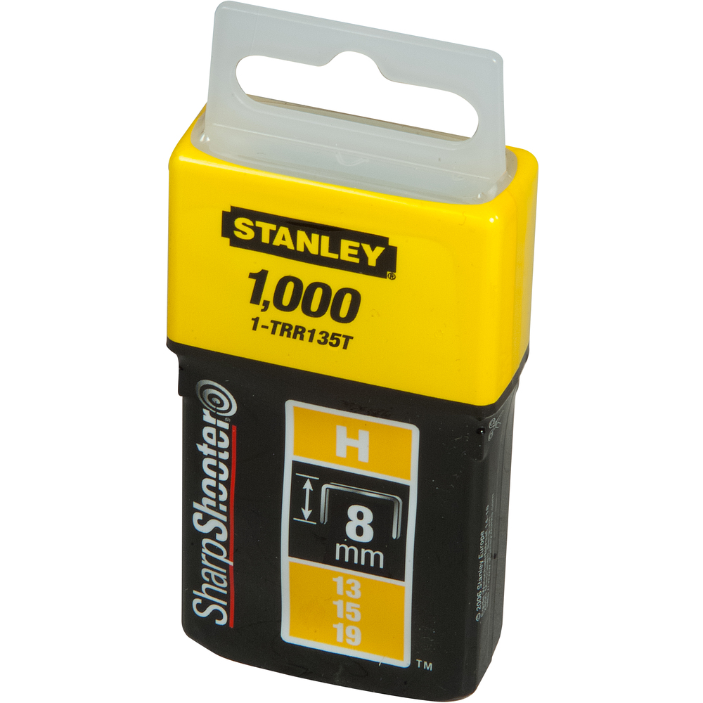 Stanley STIFT 6MM 1/4" LD H13/15/19 lette stifter runde 6mm,1000 stk- Type A- ,  For hushold og enkle snekkerarbeid.