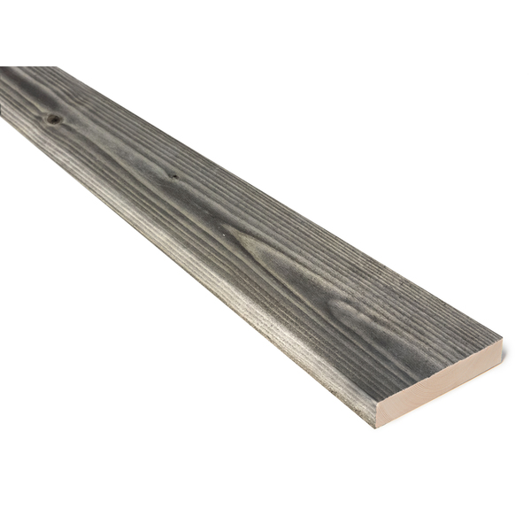 Kledning rektangulær gran 19x98 mm behandlet klasse 1 grå