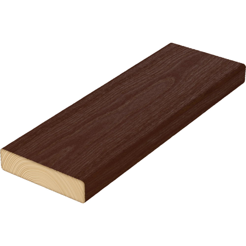 Terrassebord royal oljet furu 28x120 mm klasse 1 tjærebrun