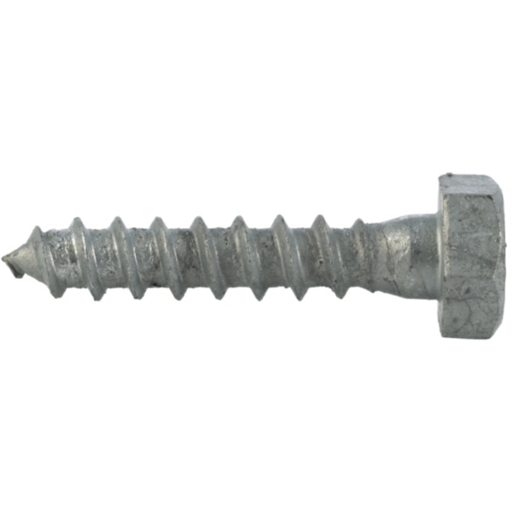 Fransk treskrue 10x40 mm delgjenget DIN571 varmforsinket 50 stk