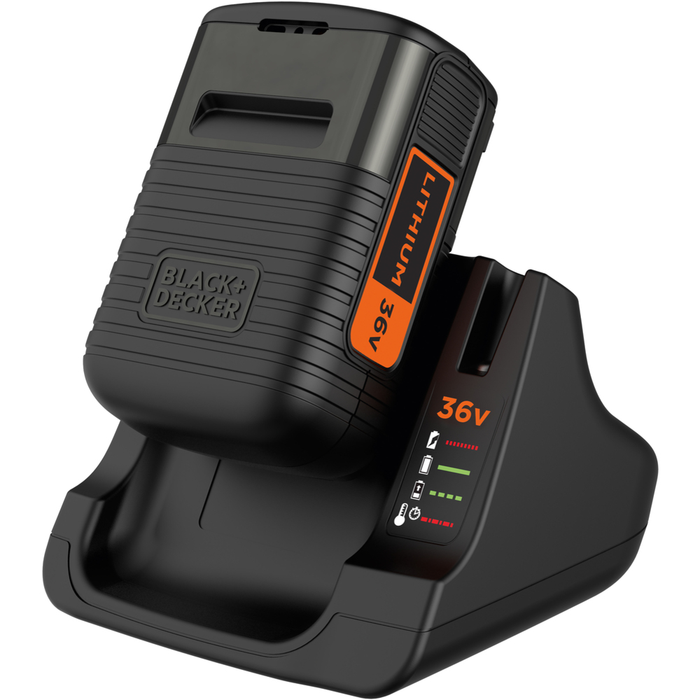 BDC2A36-QW, Batteri- og ladersett, Lithium-Ion (Li-Ion), 2 Ah, 36 V, , Svart