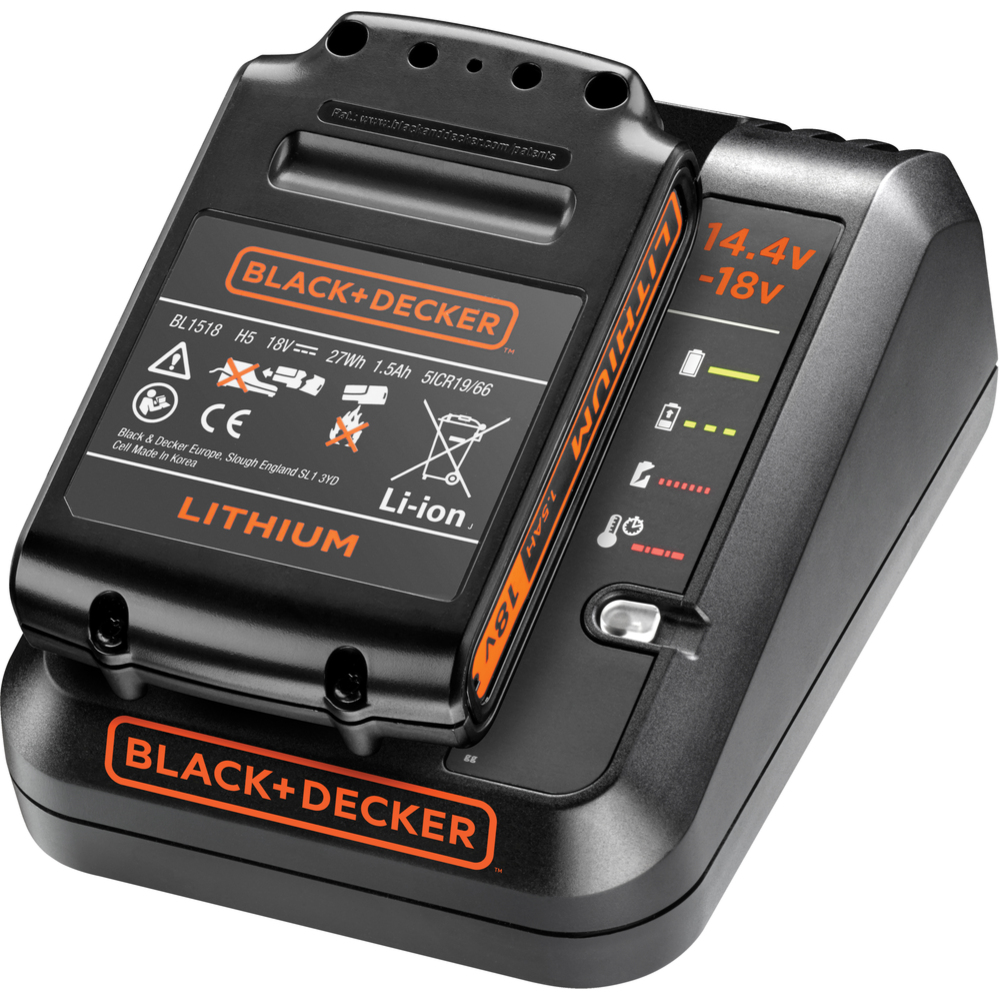 Lader 1,0 A + 1,5 Ah-batteri