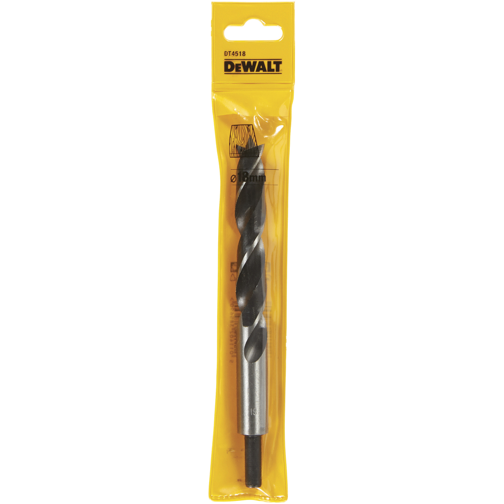 Dewalt Dewalt Trebor Dt4518 Med Spiss, 18,0mm, Harde Trefiberpl, Finer, Kartong, Naturlig Hardt Og Mykt Tre