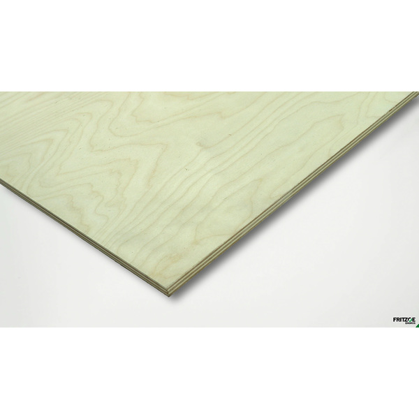 WoodWorld kryssfiner poppel finert bjørk B/BB 9x1200x600 mm