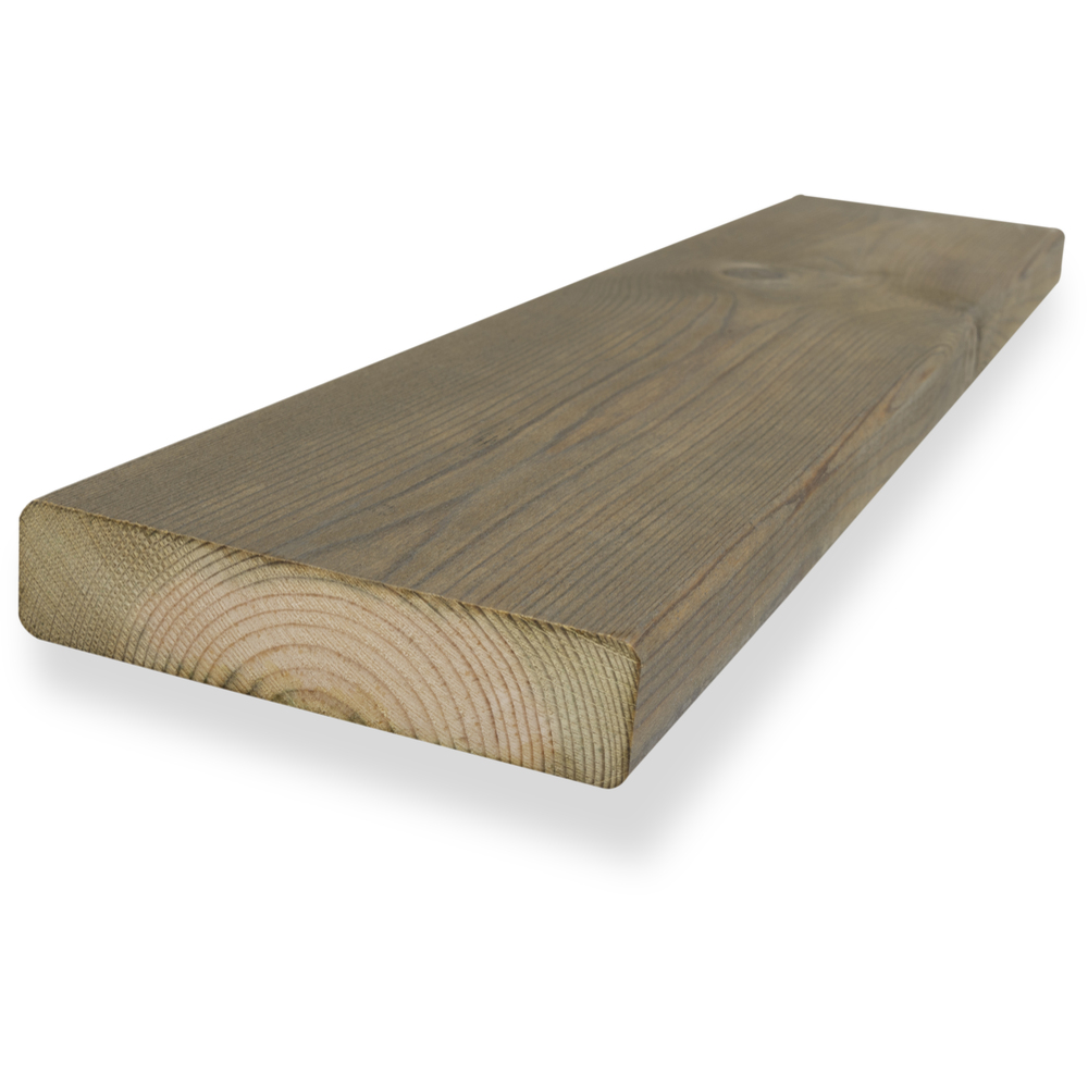 Bilde av Terrassebord royalimpregnert brun furu 28x120 mm