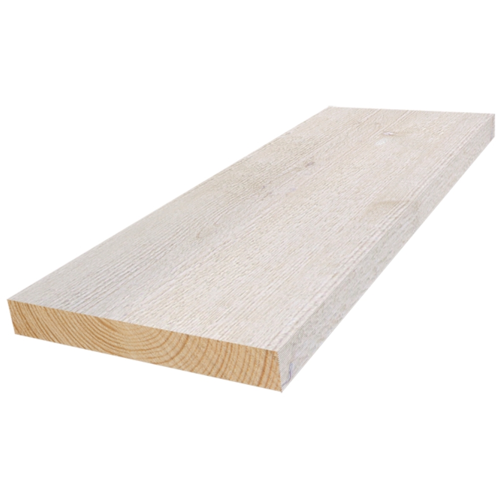 Kledning rektangulær gran 19x148 mm grunnet klasse 1 hvitlasert