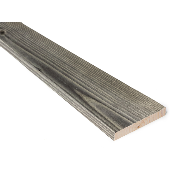 Kledning rektangulær gran 19x123 mm behandlet klasse 1 grå