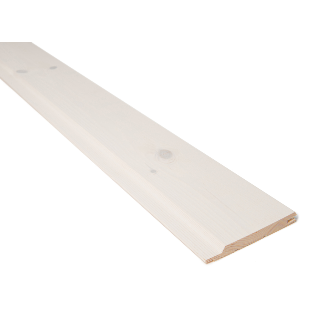 Bilde av Skyggepanel med skrå kant 14x120 mm hvitmalt