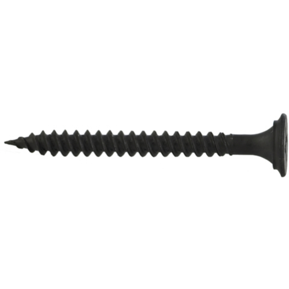 Skrue gips/stål 3,5x38 à 900 stk. Gipsplateskrue for gips mot stål. Sortfosfat med senkhode og phillips spor, PH2. Selvborende skrue med spesialherdet spiss.
