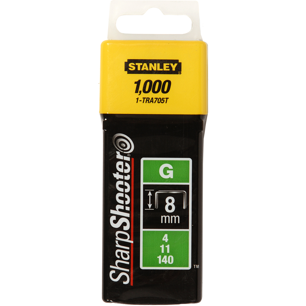 Stanley 1-TRA705T Stifteklammer G-type, 1000-pakning 8 mm