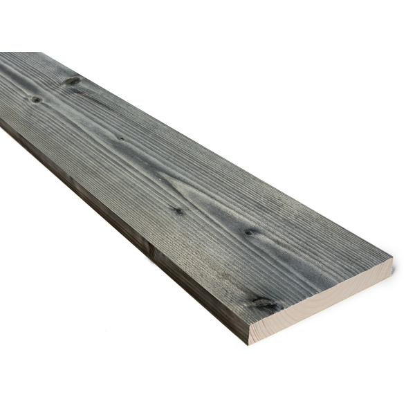 Kledning rektangulær gran 19x148 mm behandlet klasse 1 grå