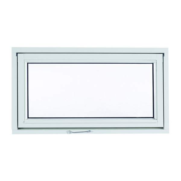 Uldal Vindu topphengslet 100x40 u-verdi 1,2 hvit karm 115 mm 2 lags glass 