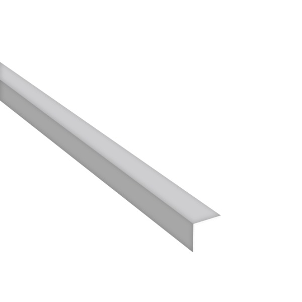 Bilde av Vinkellist 20x20x2700 aluminium aluminiumfarget