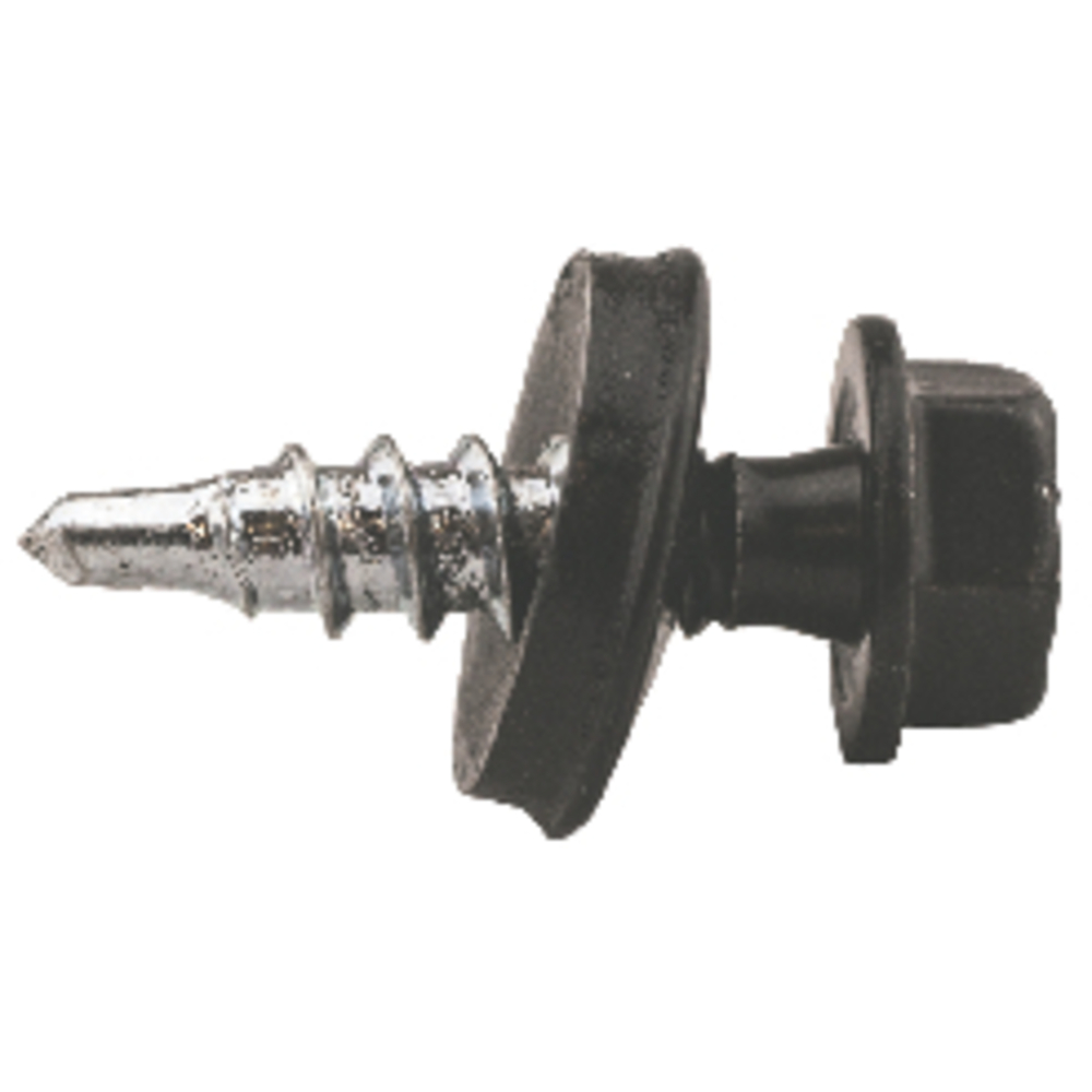 Plateskrue 6 kt elf hvit 4,8X20 mm A50 borspiss m/skive farmerskrue