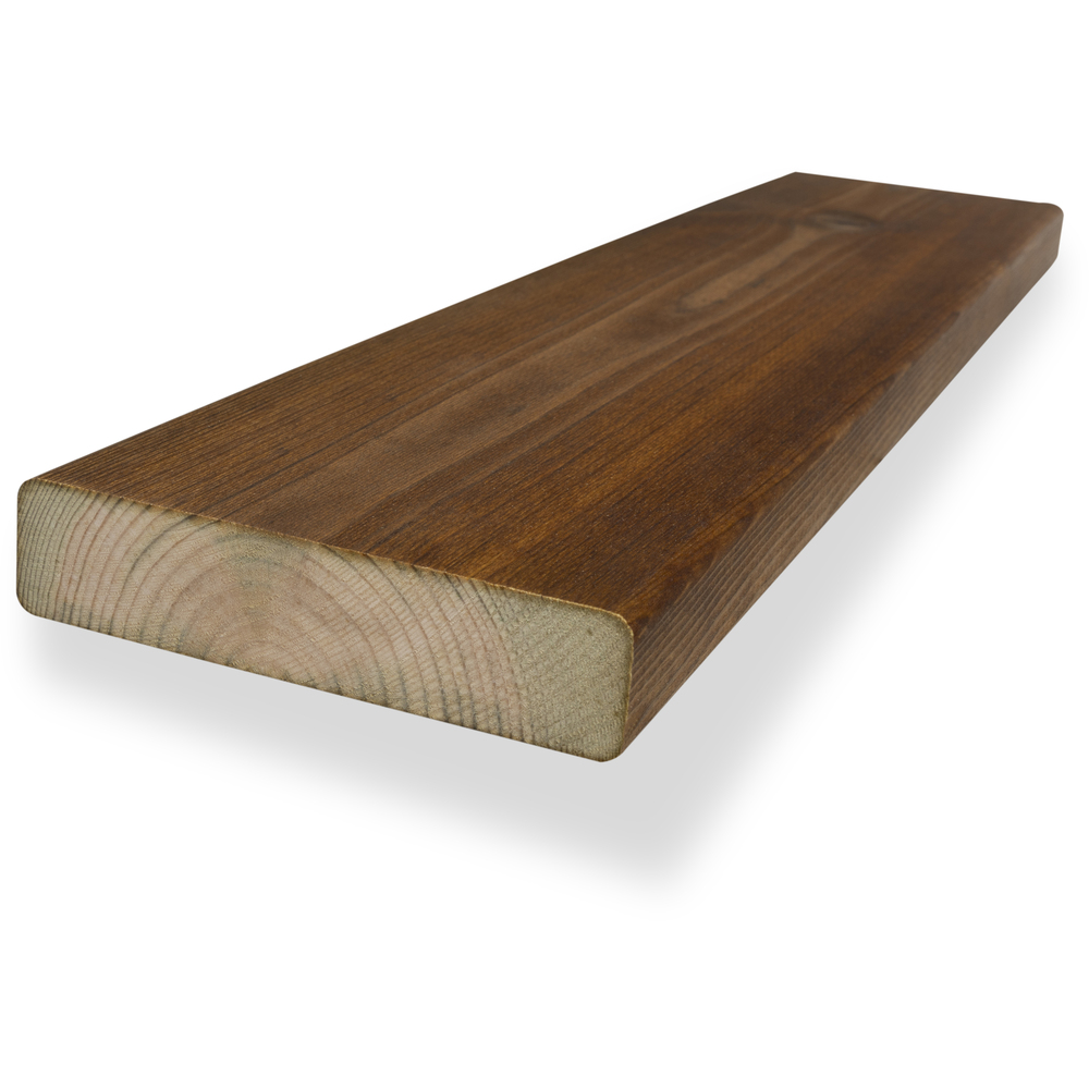 Bilde av Terrassebord royalimpregnert brun furu 28x120 mm